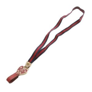 ハート 鍵穴 ネックストラップ 赤 レッド 紺 ネイビー /SR OH