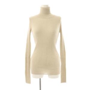 リブタートルネックニット セーター ライトベージュ /ES OS