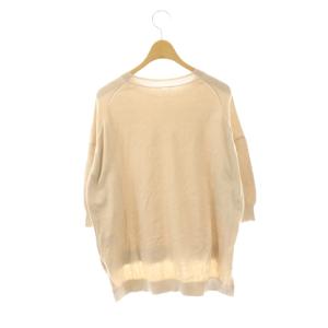 L'Appartement 25SS サマーニット セーター 五分袖 ベージュ /ES OS