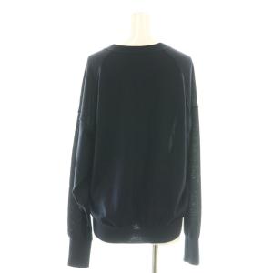 L'Appartement 24SS WISH High Gauge V Neck Pullover ニット セーター ウール ネイビー
