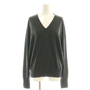 25SS WISH High Gauge V Neck Pullover ニット セーター ウール チャコール