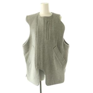 25AW asymmetry vest M グレー