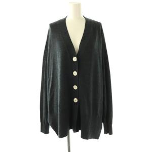 25AW FLARE-SILHOUETTE CARDIGAN 38 ダークグレー