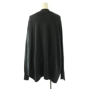 ENFOLD 25AW FLARE-SILHOUETTE CARDIGAN 38 ダークグレー