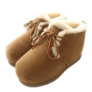 UGG australia パンプド レース アップ PUMPED LACE UP ムートンシューズ ブーティ US9 26cm 茶