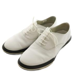 Repetto レザーレースアップシューズ ビジネス 40 白 ホワイト 黒 ブラック /AQ OS