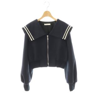 42951 セーラーカラーブルゾン XS ネイビー