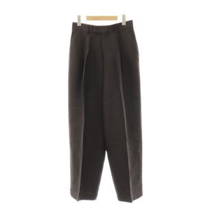 W/R 2-INTUCK WIDE SLACKS スラックスパンツ 36 ブラック