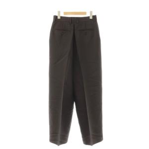 FUMIKA_UCHIDA W/R 2-INTUCK WIDE SLACKS スラックスパンツ 36 ブラック