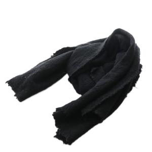 マフラー ストール 黒 ブラック /AQ OS