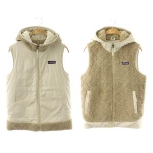 25221 Los Gatos Hooded Vest ベスト リバーシブル ジップアップ 中綿 ベージュ