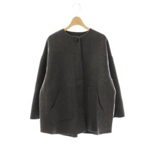 24AW ハミルトンリバークルーネックコート 36 グレー