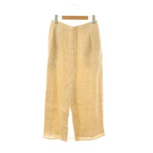 LINEN DOUBLE FACE FRINGE SKIRT タイトスカート ロング 1 ベージュ /DF