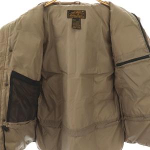 Eddie Bauer EddieBauer ダウンベスト ジップアップ M ブラウン /HK OS