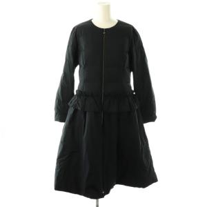 basic フリル カメリアジップ ダウンコート 36 ブラック