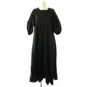 SOMELOS フレアマキシDRESS ワンピース 36 ブラック /ES OS