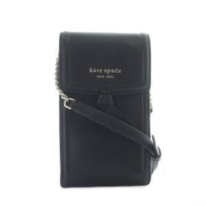 ノット ノース サウス フォン クロスボディ ショルダーバッグ 黒 ブラック レザー /RI OS