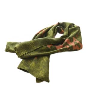大判スカーフ カーキ ブラウン