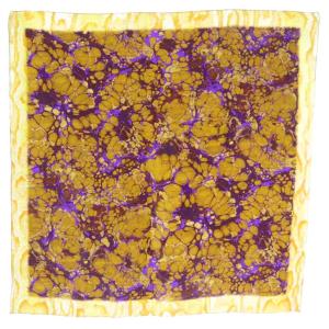 スカーフ 総柄 シルク マルチカラー