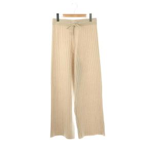 Knit Cashmere Pants カシミヤニットパンツ S ベージュ /DO OS SH