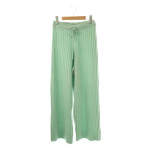 Knit Cashmere Pants カシミヤニットパンツ S ミントグリーン /DO OS SH