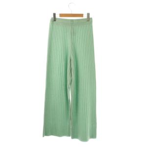 NE QUITTEZ PAS! Knit Cashmere Pants カシミヤニットパンツ S ミントグリーン /DO OS SH