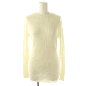 プルミエールウールリブ ビルドネックプルオーバー ニット セーター 長袖 F ホワイト /HK OS