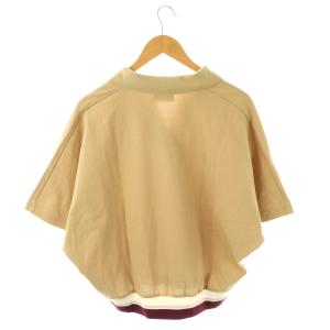 LACOSTE コットンスキッパーカラードルマン半袖ポロシャツ 34 ベージュ /DF OS