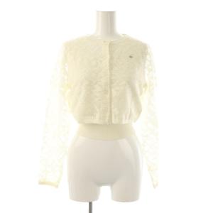 25SS ニットレースアンサンブル カーディガン カットソー F アイボリー /HK OS