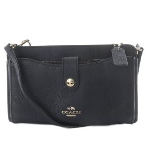 ショルダーバッグ メッセンジャーウィズ ポップアップ レザー ブラック 53529 /YO4