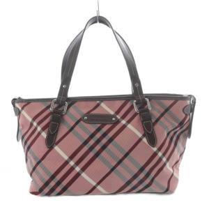 トートバッグ ハンドバッグ ノバチェック ピンク /YO36
