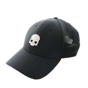 スカルキャップ 帽子 黒 ブラック /AQ OS