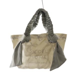 ホーム HOME 25SS オーガニックキャンバストート バッグ ハンド グレー アイボリー /AQ OS