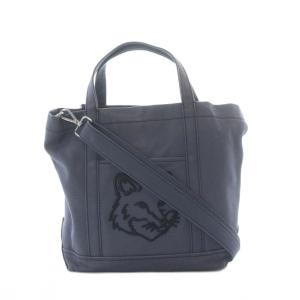 FOX HEAD SMALL TOTE 2way ミニ トートバッグ ショルダー ハンド ライトブラック