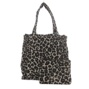 PRECIOUS WAVES BAG WITH POUCH ポーチ付きトートバッグ ブラウン /YO23