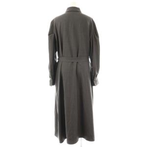 theory luxe 24AW SUAVE SAXONY SHAZ ワンピース ロング 長袖 38 グレー /HK OS