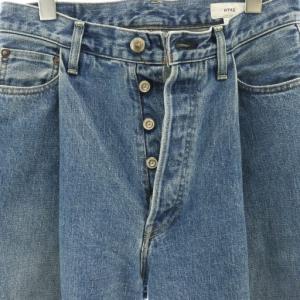 HYKE DENIM WIDE LEG デニムパンツ 2 ブルー