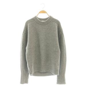 24AW ウールクルーネックニット プルオーバー 2 グレー