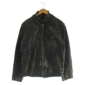 ボアライナー付 アメリカ製 シングルライダースジャケット 38 ブラック