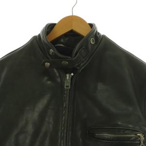 Schott ボアライナー付 アメリカ製 シングルライダースジャケット 38 ブラック