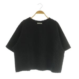 25SS シャーリングハーフスリーブTシャツ ブラック /MY OS