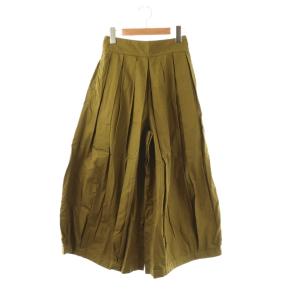 A21609 サーカスキュロットパンツ プリーツ 1 モスグリーン /ES OS SH