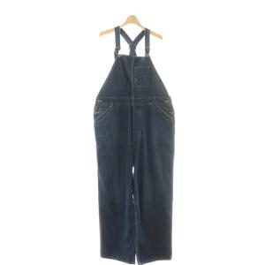 デニム オーバーオール サロペット ワイド S ブルー /CX OS