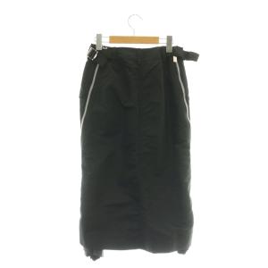 sacai 22SS Nylon Twill Mix Skirt 1 ブラック 22-05959
