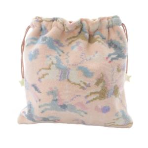 FEILER ラブラリーバイ ラブリーモクバ 巾着 ポーチ ピンク /SR