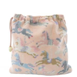 FEILER ラブラリーバイ ラブリーモクバ 巾着 ポーチ ピンク /SR