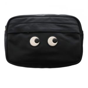 EYES ナイロンクロスボディバッグ ブラック