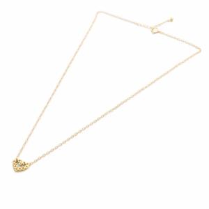 AHKAH ハート ネックレス K18 イエローゴールド