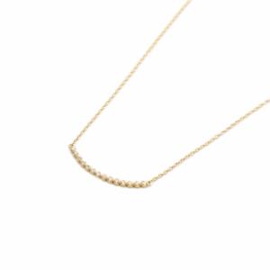 ビリーブユー K18 ダイヤ0.1ct ネックレス イエローゴールド