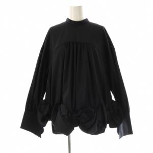 23AW WRINKLES BLOUSE 38 ネイビー